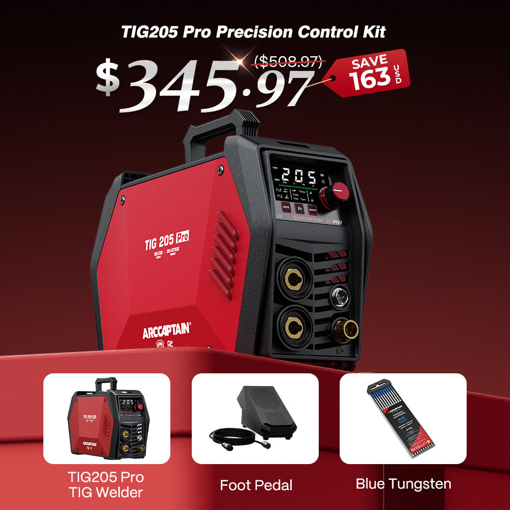 Arccaptain TIG205 Pro DC TIG Spot Cold Welder