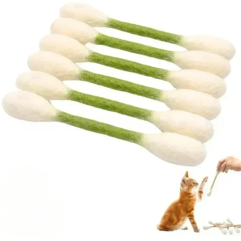 😻Interactive Swab Cat Toy with Catnip